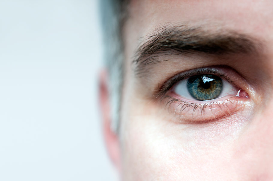 Man staring